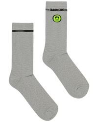 Barrow - Ribbed Logo Socks - Lyst