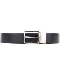 Santoni - Logo Buckle Leather Belt - Lyst