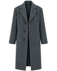 Low Classic - Single-Breasted Wool Coat - Lyst