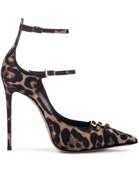 Le Silla - Morgana Pumps Mit Leoparden-Print 120Mm - Lyst