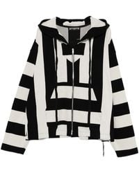 MASTERMIND WORLD - Striped Zip-Up Hoodie - Lyst