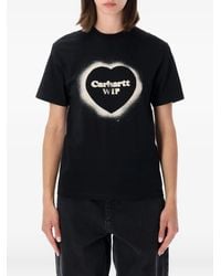 Carhartt - Spray Heart Logo-Print T-Shirt - Lyst
