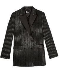 The Kooples - Pinstripe Double-Breasted Jacket - Lyst