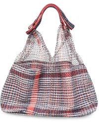 Epice - Elziver Check-Pattern Mesh Shoulder Bag - Lyst
