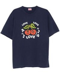 KENZO - Cherry-Print T-Shirt - Lyst