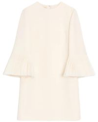 Valentino Garavani - Embroidered Crepe Couture Short Dress - Lyst