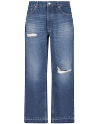 Represent - Heaton Distressed Whiskered Jeans - Lyst