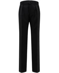 Tagliatore - Belted Double-Pleated Tailored Trousers - Lyst