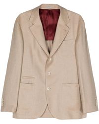 Brunello Cucinelli - Single-Breasted Blazer - Lyst