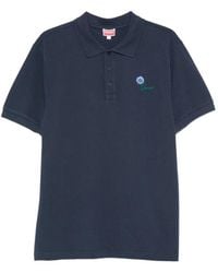 KENZO - Embroidered-Logo Piqué Polo Shirt - Lyst