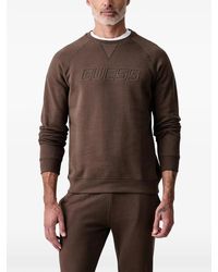 Guess - Logo-Embossed Raglan-Sleeve Sweater - Lyst