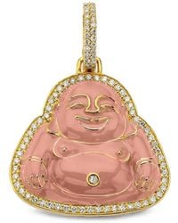 Buddha Mama - Happy Buddha Medium Diamond Pendant - Lyst