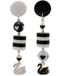 Amir Slama - Swan Charm Drop Earrings - Lyst