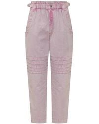 Isabel Marant - Mellya Cotton Trousers - Lyst