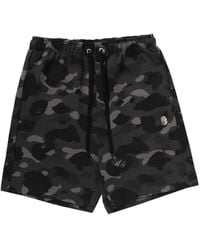 A Bathing Ape - Camouflage-Print Shorts - Lyst