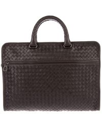 Bottega Veneta Laptophülle mit gewebtem Design - Schwarz