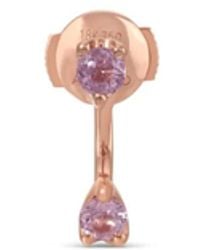 Anita Ko - 18K Rose Orbit Sapphire Single Earring - Lyst