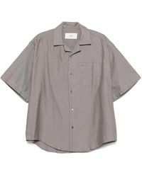 Ami Paris - Chemise En Coton À Manches Courtes - Lyst