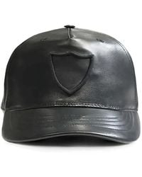 HTC - Logo-Embroidered Leather Baseball Cap - Lyst