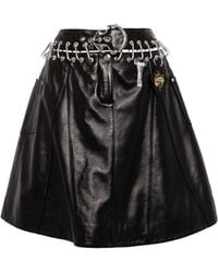 Chopova Lowena - Carabiner-embellished Leather Miniskirt - Lyst