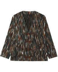 FIVE CM - Melange-Knit Cardigan - Lyst