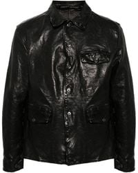 Yohji Yamamoto - Classic-collar Leather Jacket - Lyst