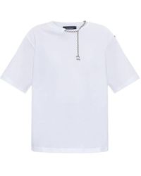 Sportmax - Chain-Detail Cotton T-Shirt - Lyst