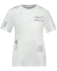 Samsøe & Samsøe - Graphic-Print Cotton T-Shirt - Lyst
