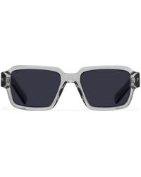 Prada - Logo-detail Rectangle-frame Sunglasses - Lyst