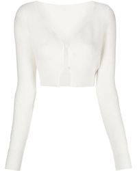 Jacquemus - White Le Cardigan Alzou Cropped Cardigan - Lyst