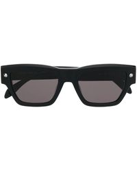 McQueen - Alexander Mc Queen Eyewear Engraved-logo Square Sunglasses - Lyst
