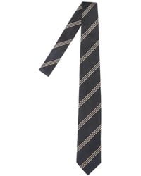 Lardini - Corbata De Seda A Rayas Diagonales - Lyst