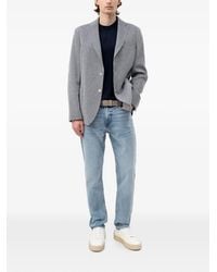 BOSS - Micro-Patterned Single-Breasted Blazer - Lyst