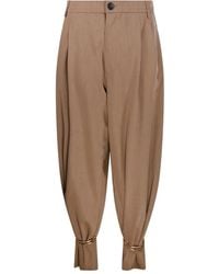 DARKPARK - Pleated Cuffed Tapered Trousers - Lyst
