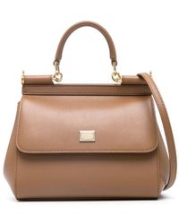Dolce & Gabbana - Sicily Leather Tote Bag - Lyst