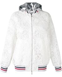 Moncler - Embroidered Hooded Jacket - Lyst