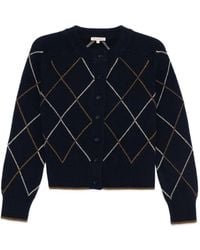 Moismont - Argyle-Pattern Cardigan - Lyst