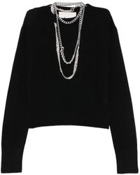 Circus Hotel - Chain-Embellished Sweater - Lyst