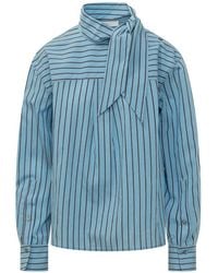 Tela - Camicia Zafrina A Righe Con Fiocco - Lyst