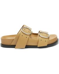 Jil Sander - Buckled Leather Sandals - Lyst