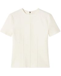 Lanvin - Panelled Short-Sleeve Top - Lyst