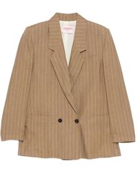 Iceberg - Pinstripe Double-Breasted Blazer - Lyst