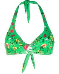 Mc2 Saint Barth - Haut De Bikini À Fleurs - Lyst
