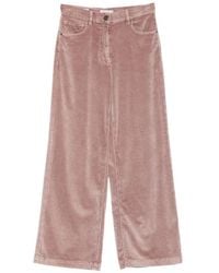 Peserico - Corduroy Wide-Leg Trousers - Lyst