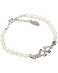 Off-White c/o Virgil Abloh - Arrows Pearl-Embellished Bracelet - Lyst
