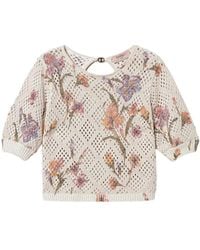 Twinset - Trui Met Bloemenprint - Lyst