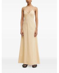 Patrizia Pepe - Spaghetti-Straps V-Neck Maxi Dress - Lyst