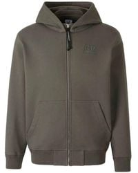 C.P. Company - Logo-Detail Zip-Up Hoodie - Lyst