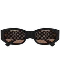 Gucci - Geometric-Frame Pattern Sunglasses - Lyst