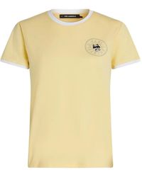 KARL LAGERFELD - Short Shirt With Trim Choup - Lyst